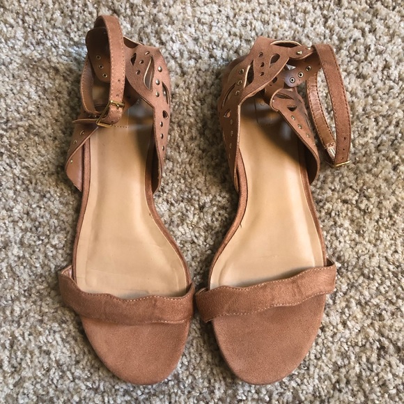 Aldo Brown Suede Sandals - Picture 1 of 4